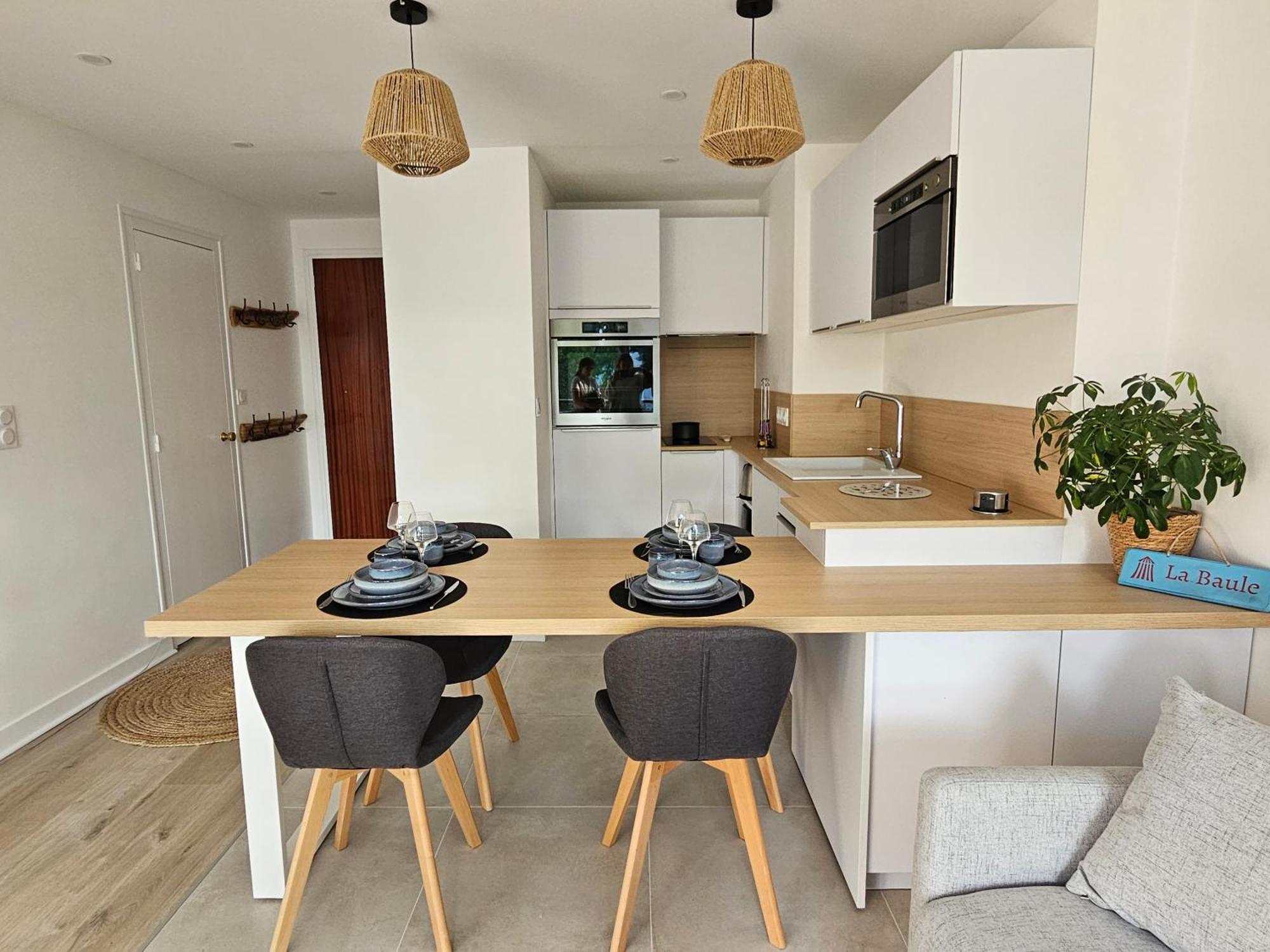 Le Capitole - Studio Plage Benoit Dans Residence Face Mer Ла-Боль-Эскублак Экстерьер фото