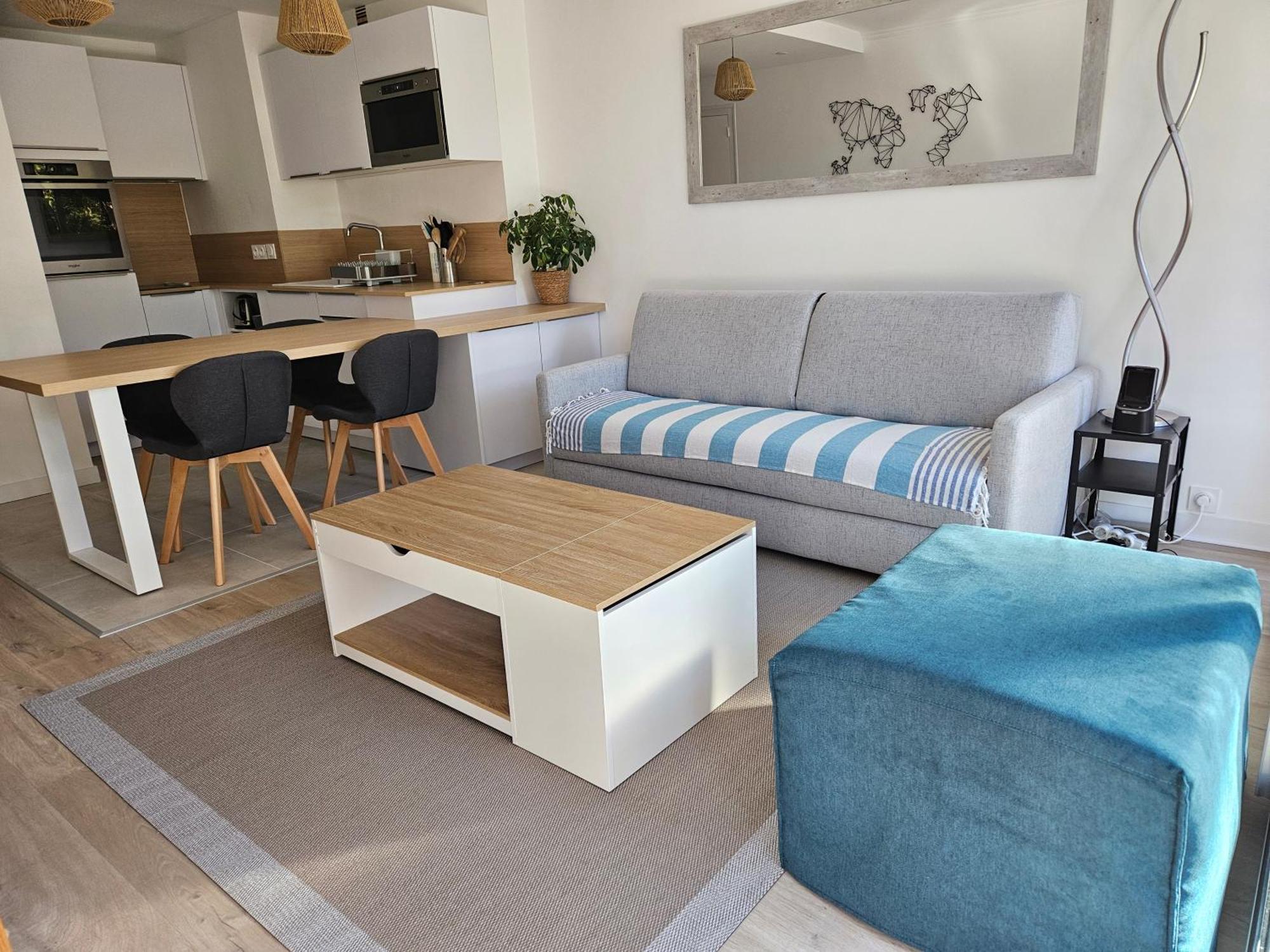 Le Capitole - Studio Plage Benoit Dans Residence Face Mer Ла-Боль-Эскублак Экстерьер фото
