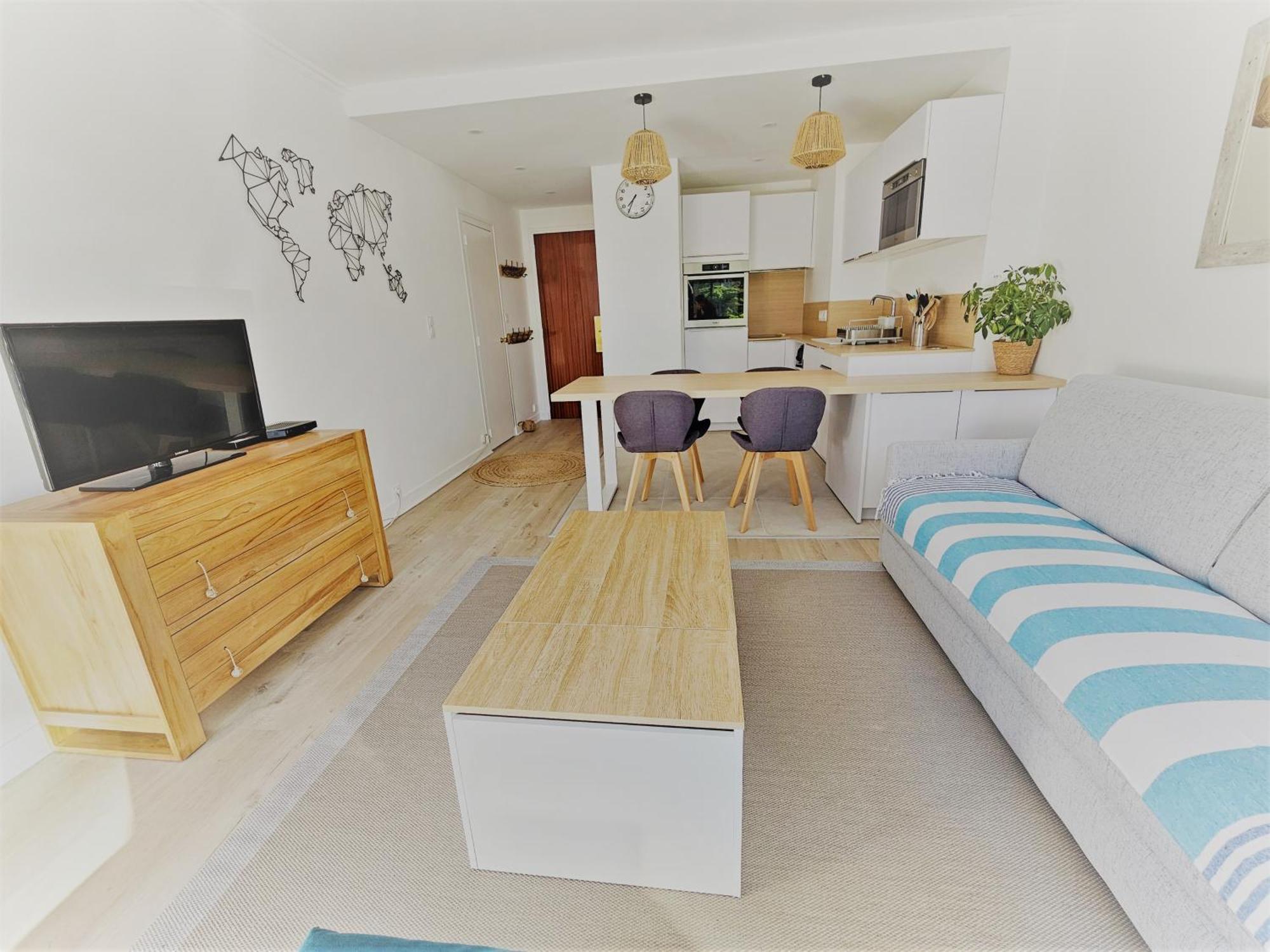 Le Capitole - Studio Plage Benoit Dans Residence Face Mer Ла-Боль-Эскублак Экстерьер фото